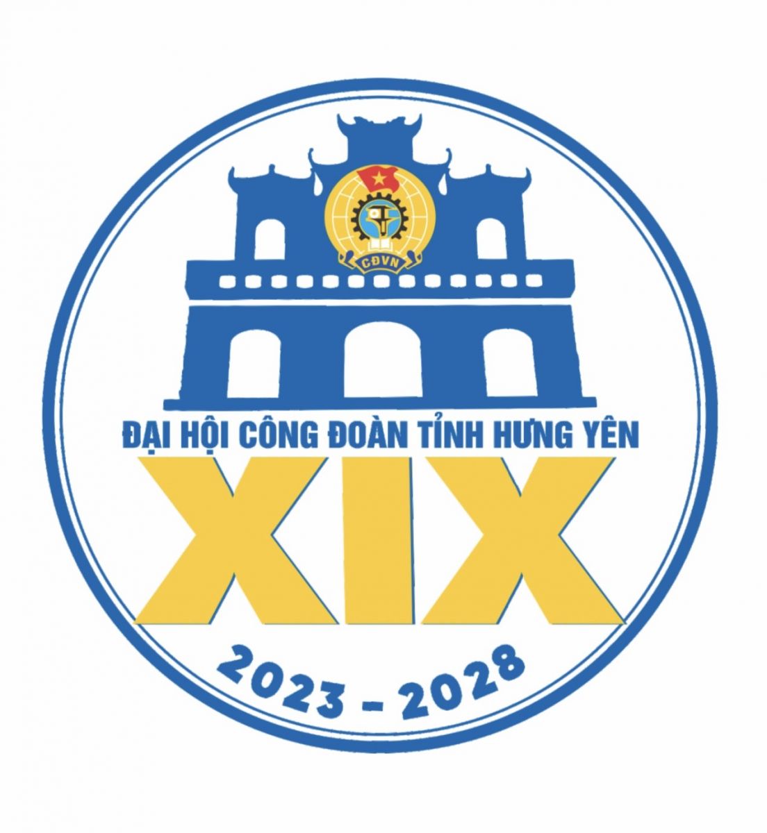 Công bố ý nghĩa Biểu trưng Đại hội XIX Công đoàn tỉnh Hưng Yên